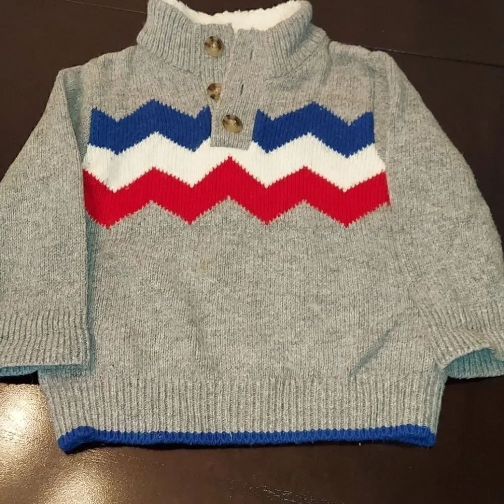 Baby Gap Gray Mock Neck Sweater 18-24M